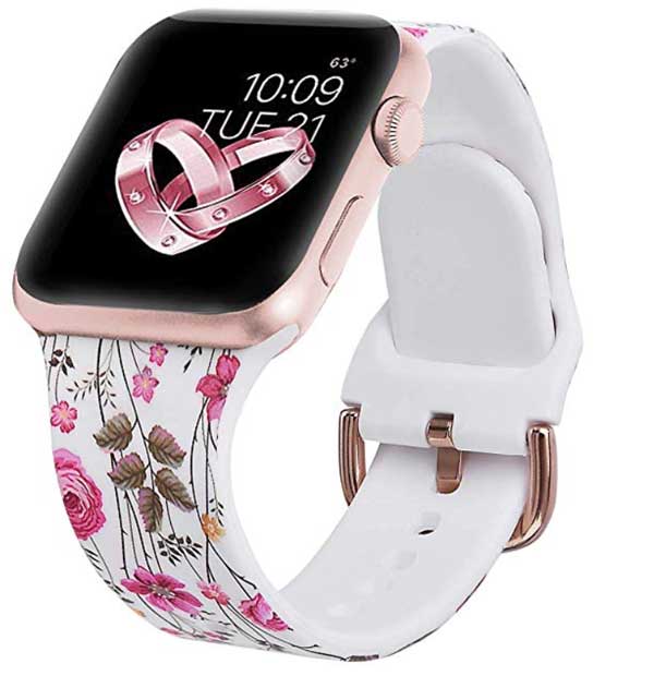 Каишка за часовник Pink Butterfly Floral Silicon Watch