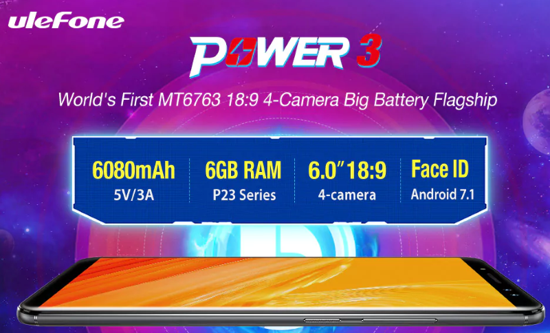 Продажба на флагмански смартфон Ulefone Power 3 4G Phablet