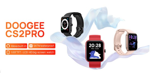 DooGee CS2 Pro SmartWatch - Умен часовник с вградена Alexa