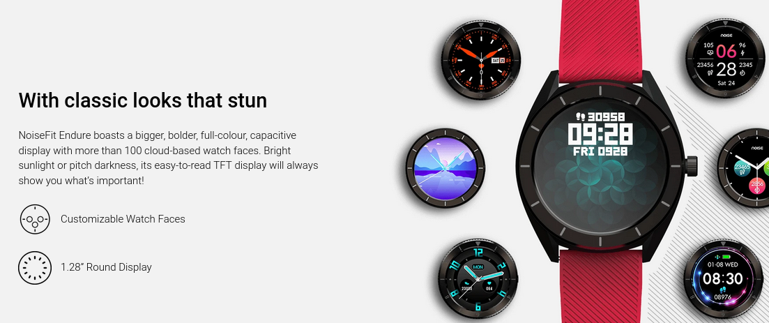 NoiseFit Endure Smartwatch - класически със здрав усет