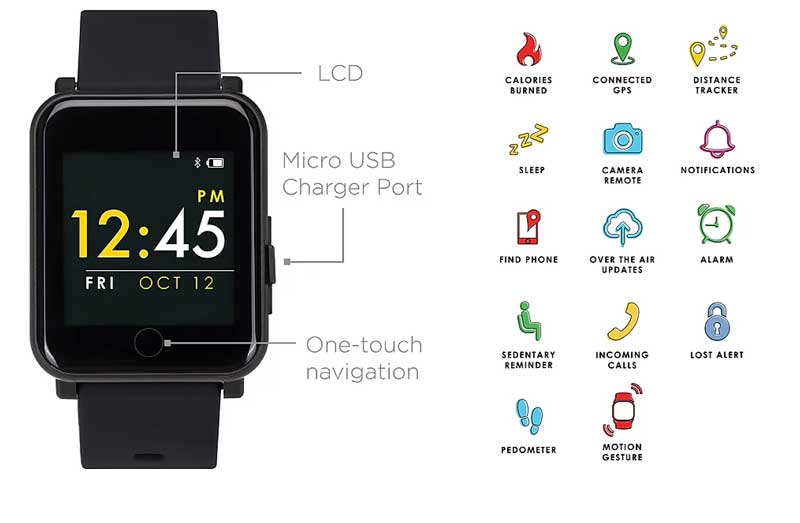 Q7 Sport Smartwatch - Преглед на неговите характеристики (актуализация 2021)