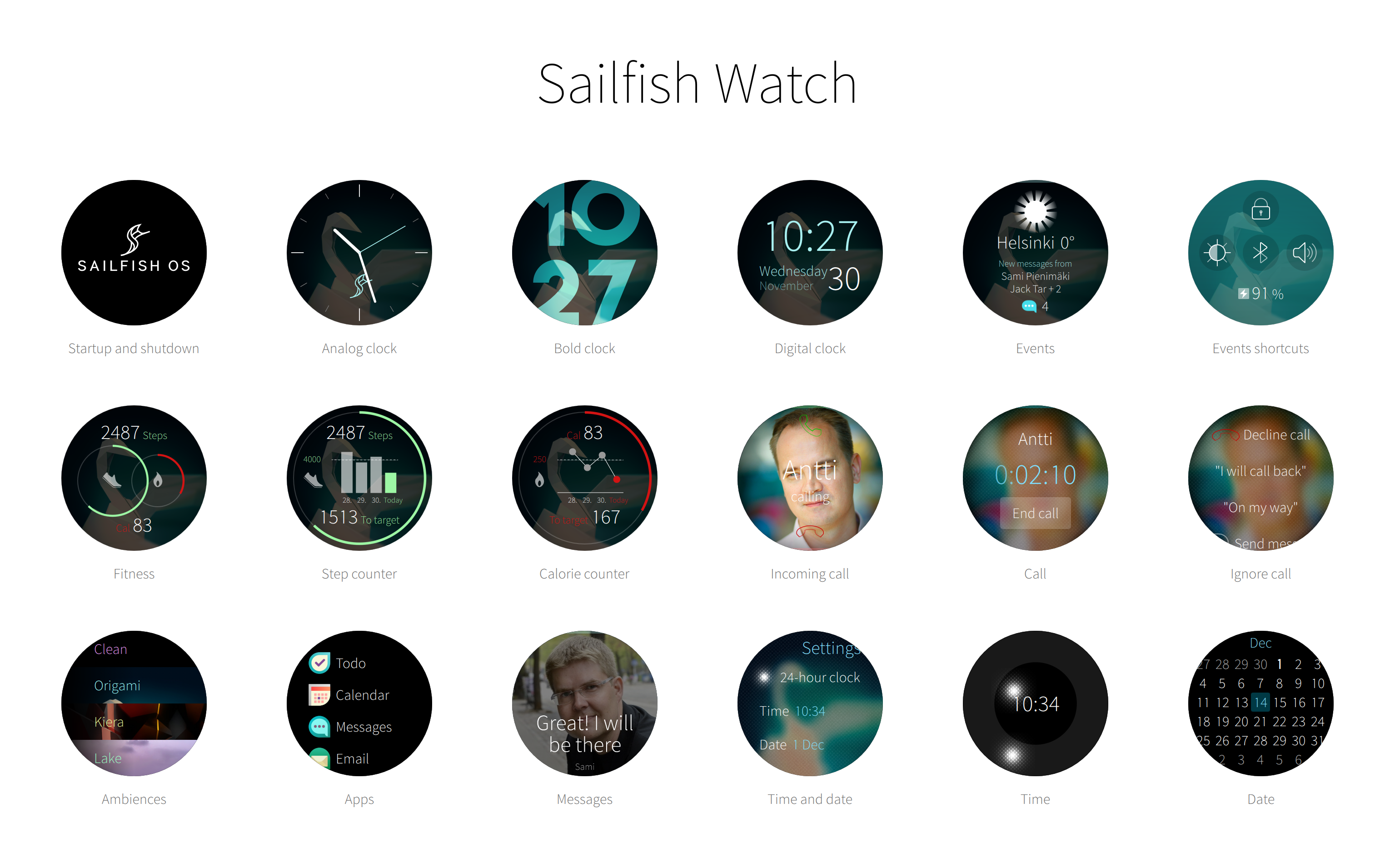 Sailfish Watch OS Пренесено на Android Smartwatch