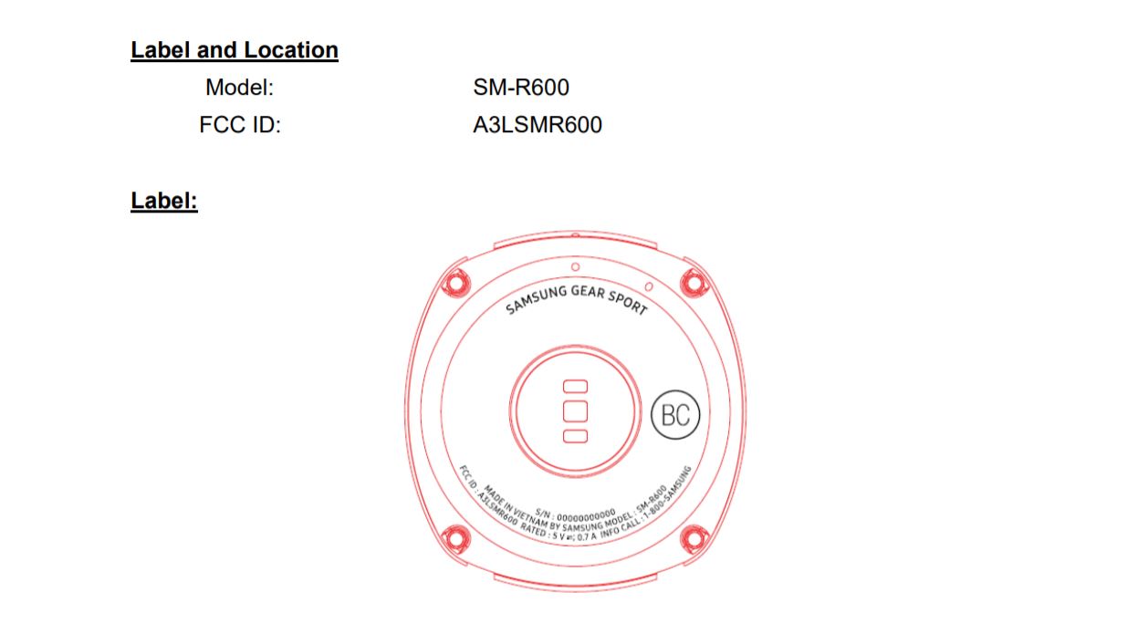 Samsung Gear Sport Smartwatch Забелязан на FCC