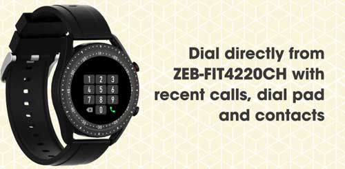 Zebronics-Smartwatch-ZEB -–- Fit4220CH-Bluetooth-разговор