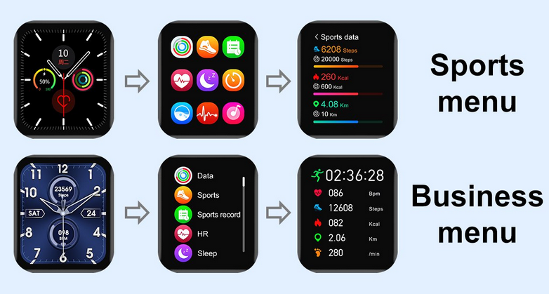 Менюта на No.1 DT X Smartwatch