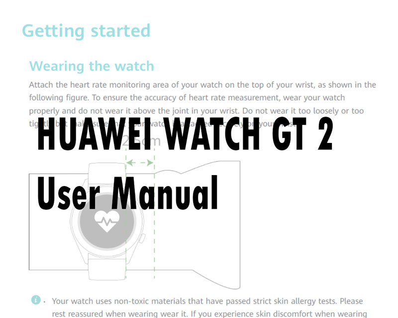 Huawe-Watch-GT2-Ръководство за потребителя