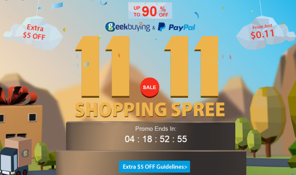 Geekbuying.com Луди сделки в 11.11 ден за сингли