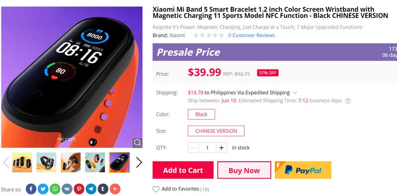 [ПРЕДПРОДАЖБА] Xiaomi Mi Band 5 Smartband